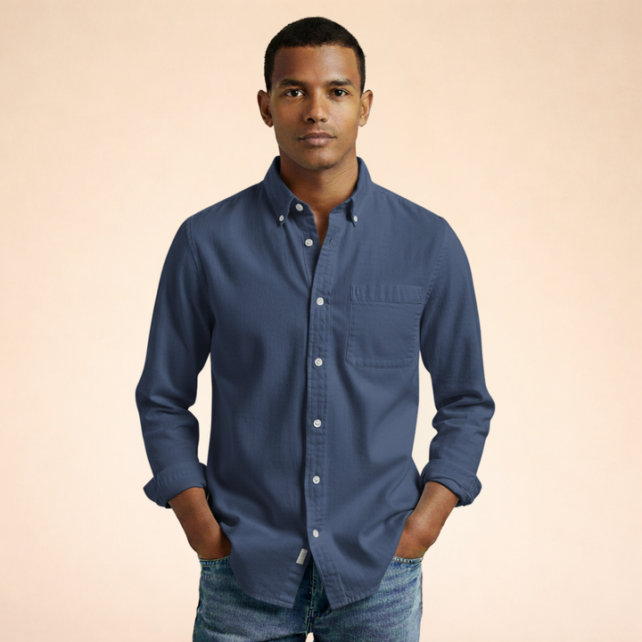 Reid | Men's Stylish Short Sleeve Button-Up Shirt