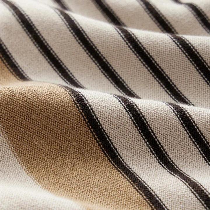 Men's Striped Cotton Polo Shirt - Summer Casual
