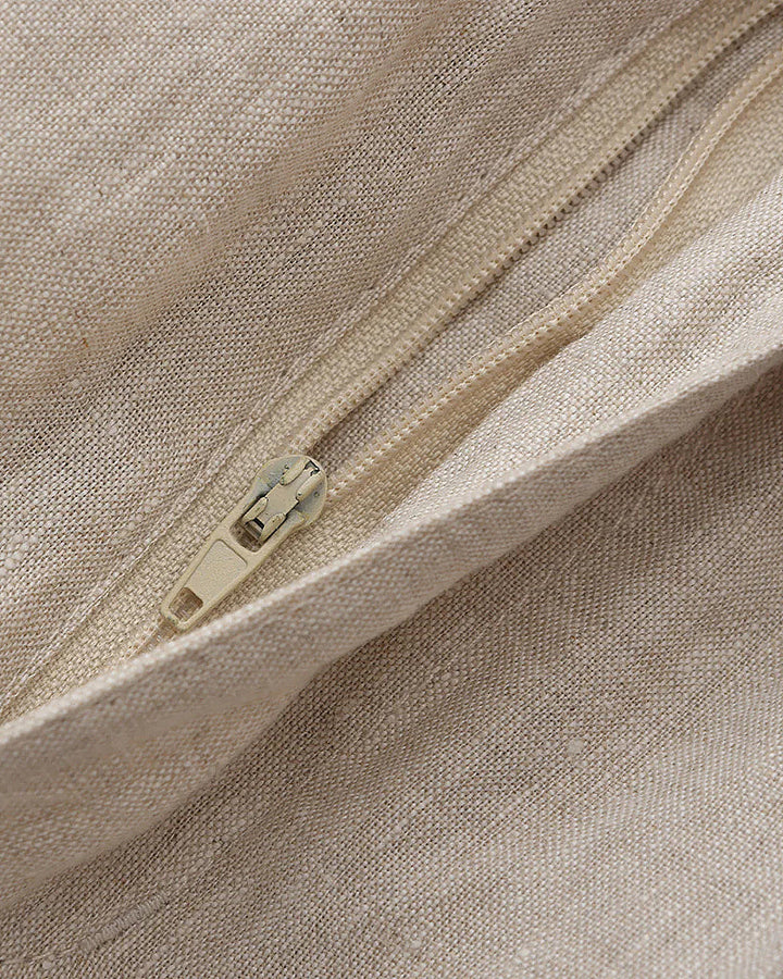 Men's Linen Shorts - Relaxed Fit with Zip Pocket Detail