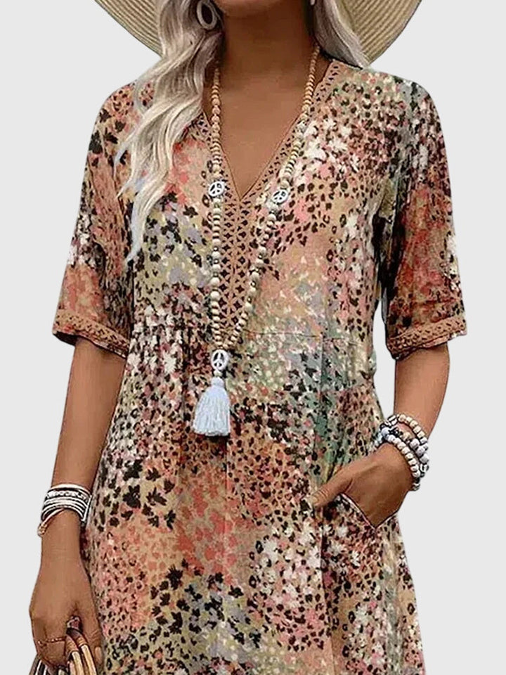 Emily | Women's Floral Midi Dress, Spring