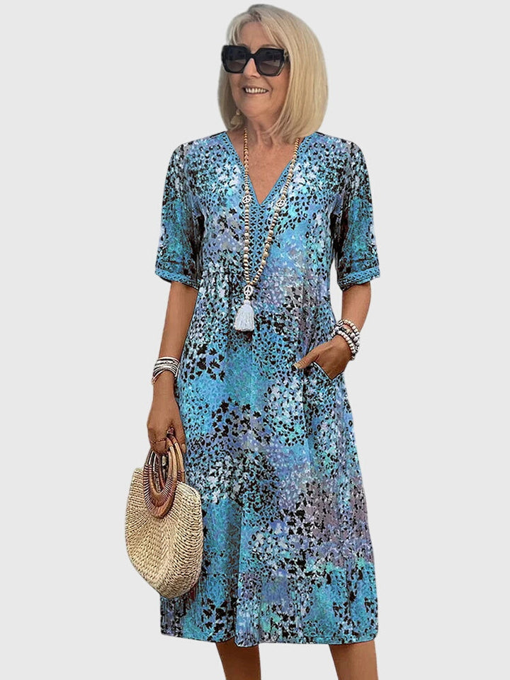 Emily | Women's Floral Midi Dress, Spring