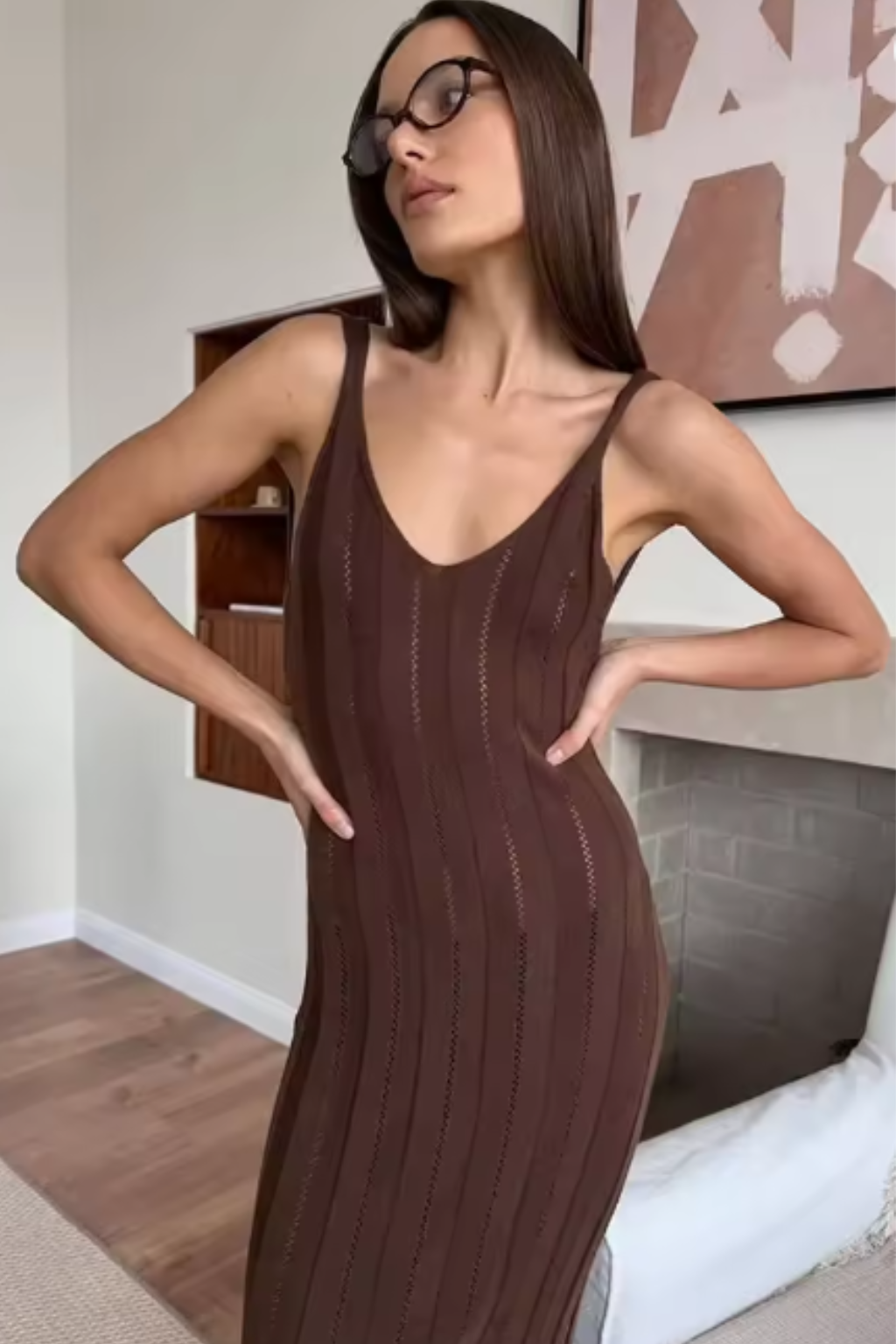 Women's Sleeveless Knit Maxi Dress - Summer Wedding Guest