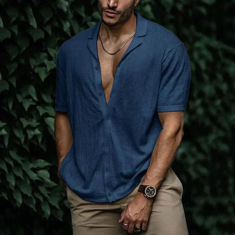 Men's Casual Lightweight Linen Shirt - Summer Fashion