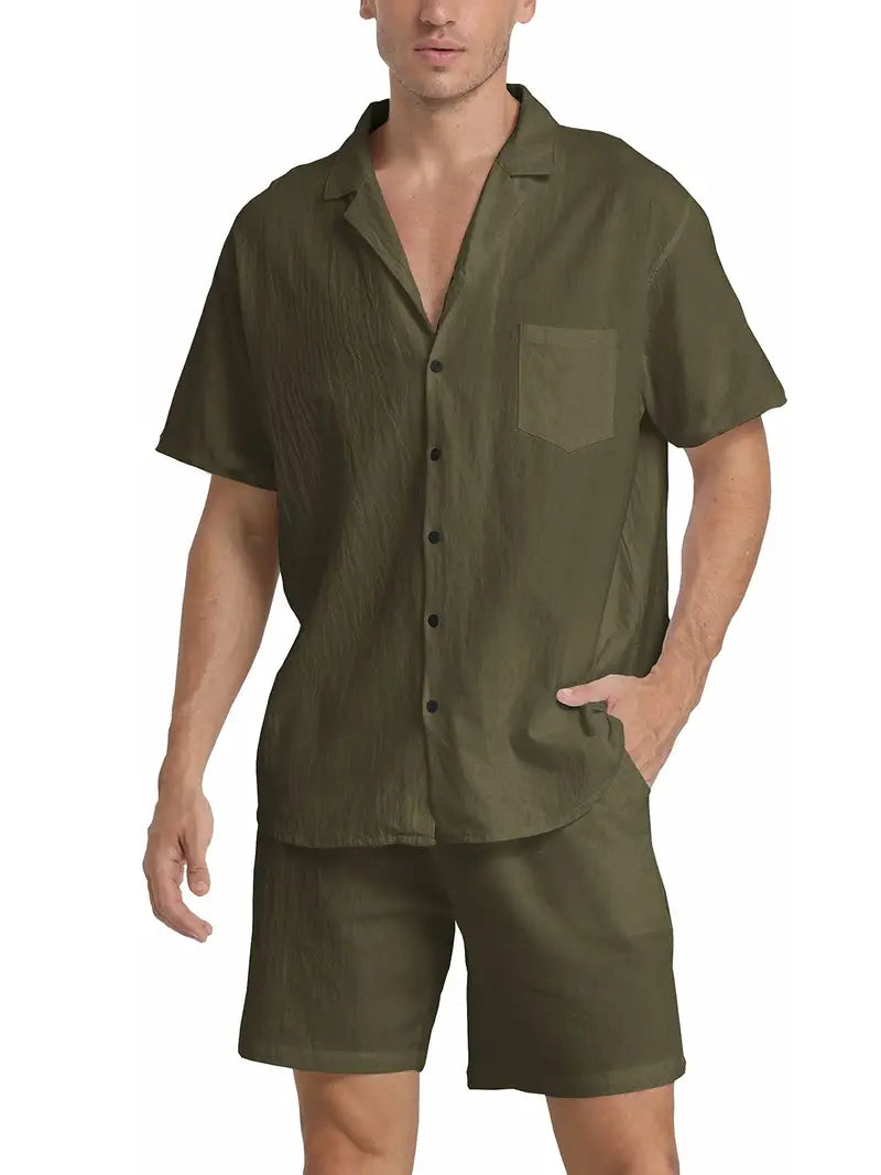 Rhys | Men's Stylish Casual Button-Up Shirt