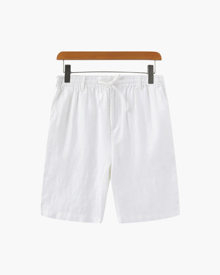 Men's Linen Shorts - Relaxed Fit with Zip Pocket Detail