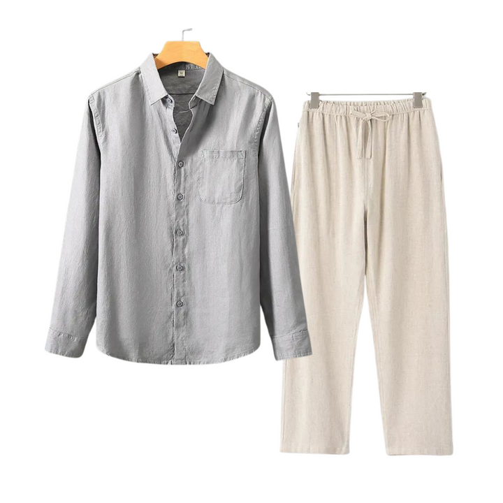 Beau | Men's Casual Cotton Button-Up Shirt