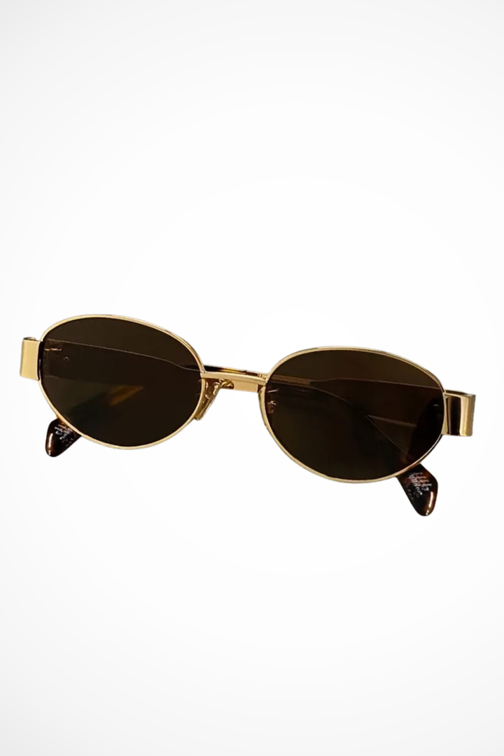 Women's Oval Metal Frame Sunglasses - Summer Casual