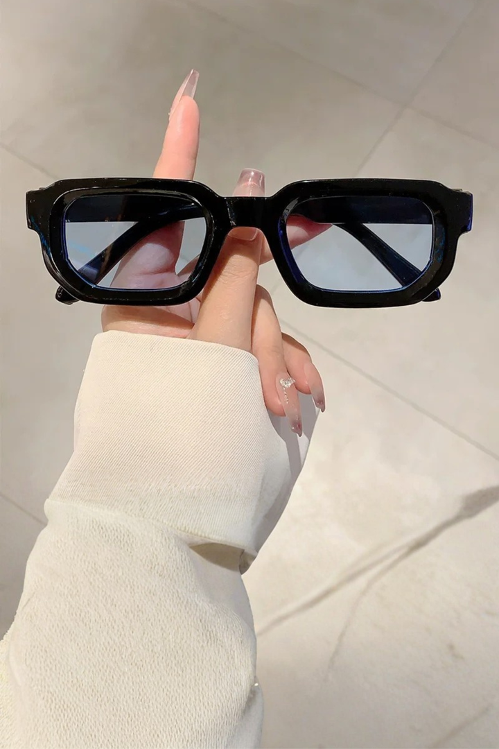 Women's Retro Rectangle Frame Sunglasses - Summer Casual