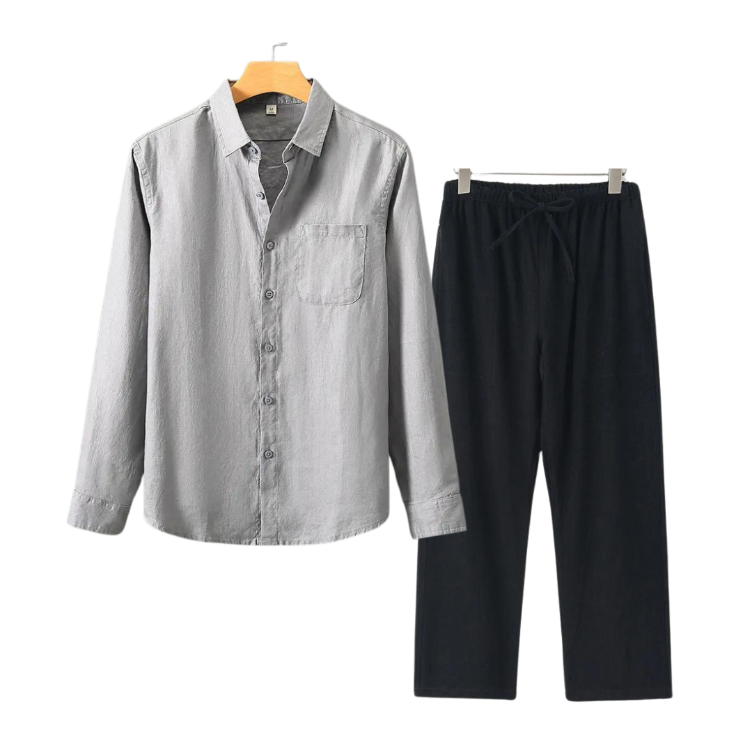 Beau | Men's Casual Cotton Button-Up Shirt