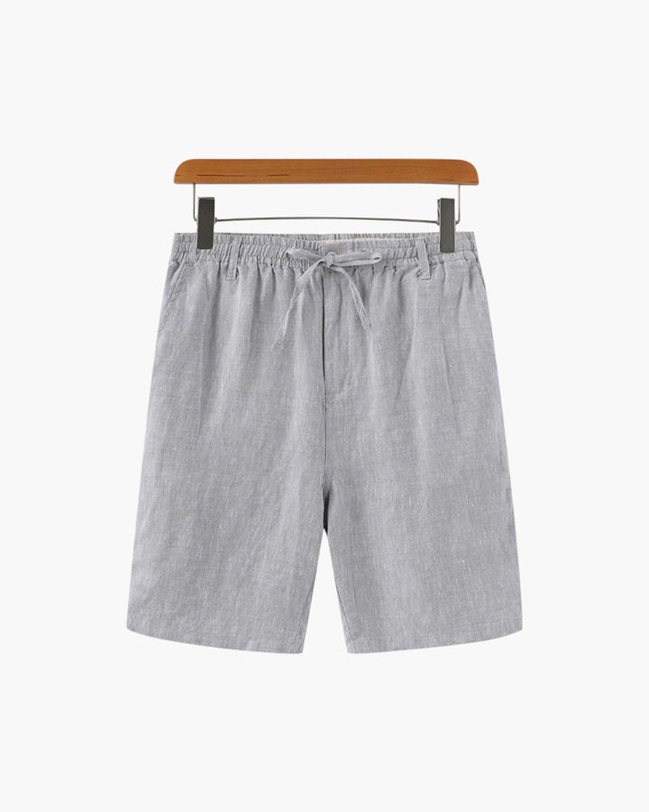 Men's Linen Shorts - Relaxed Fit with Zip Pocket Detail