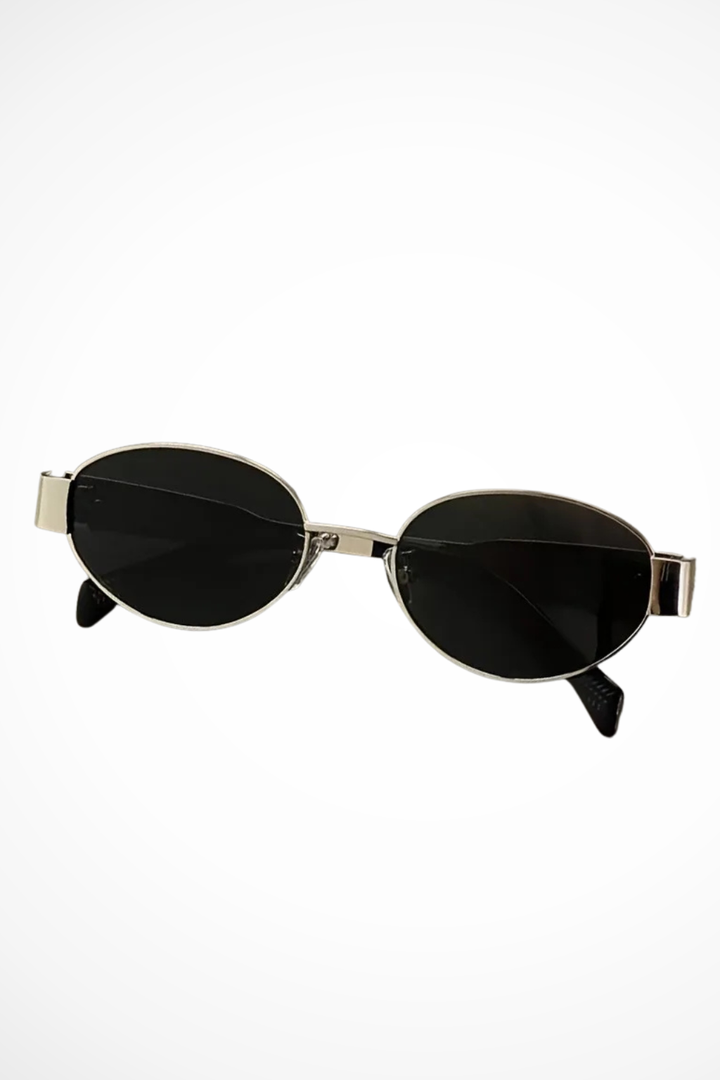 Women's Oval Metal Frame Sunglasses - Summer Casual