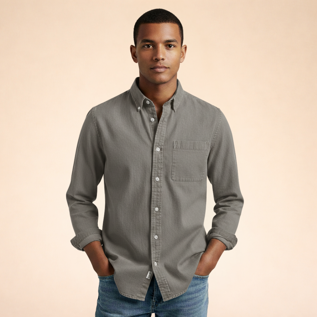 Reid | Men's Stylish Short Sleeve Button-Up Shirt