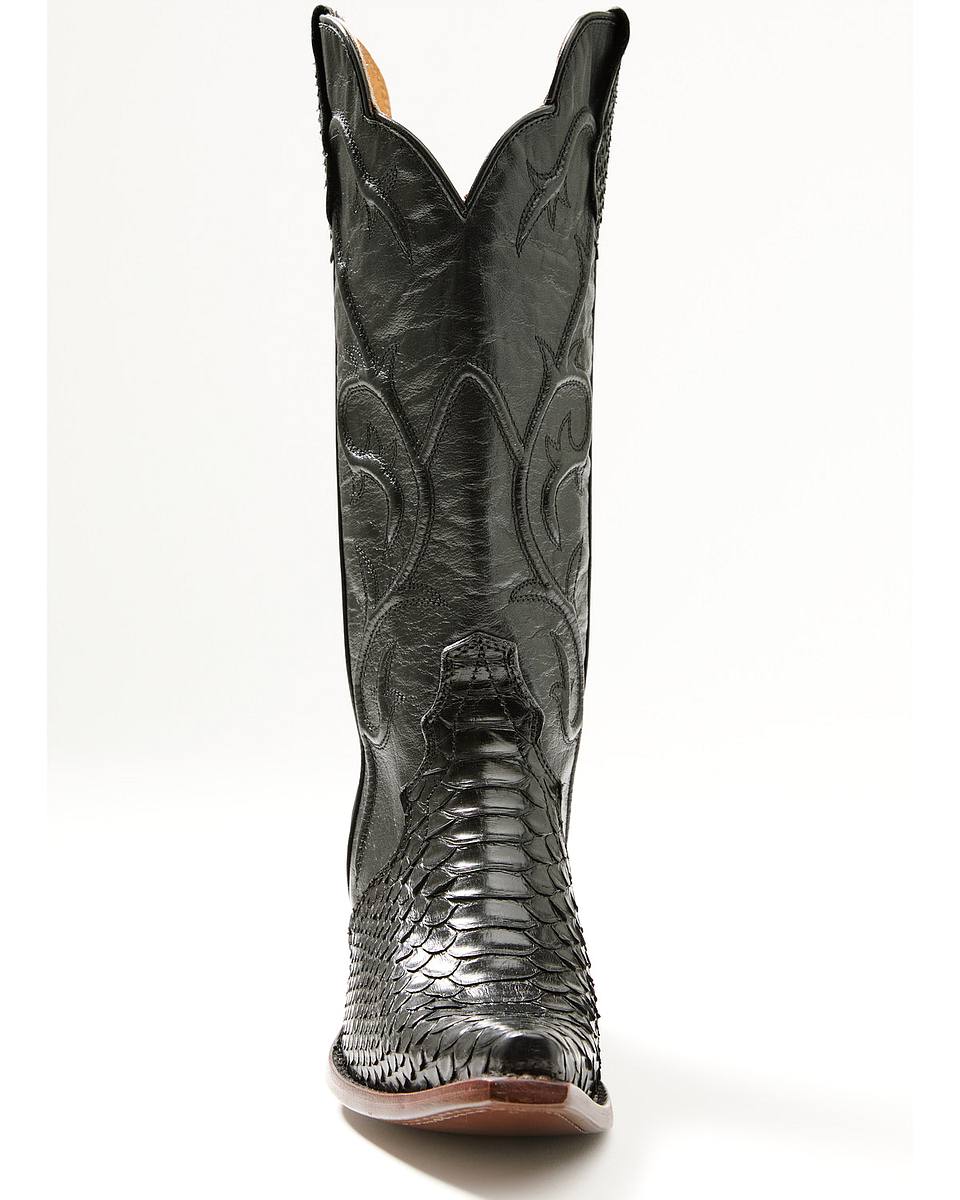 Women's Tall Western Python Snip Toe Boots