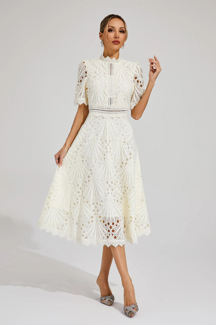 Sophia | Women's Lace Midi Dress, Formal