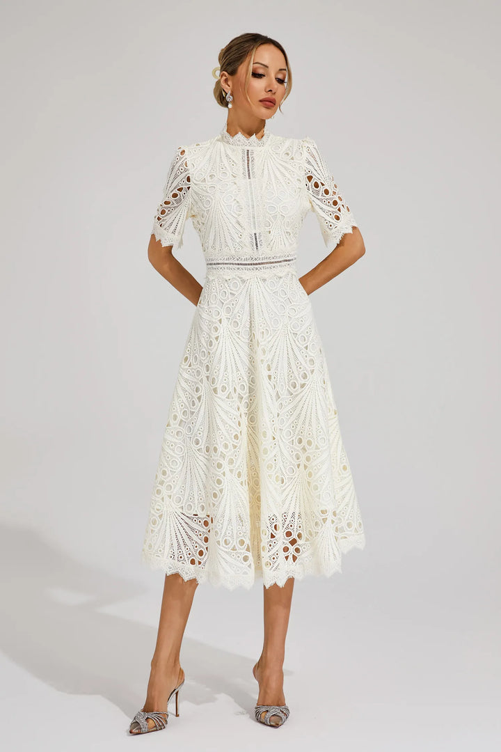 Sophia | Women's Lace Midi Dress, Formal