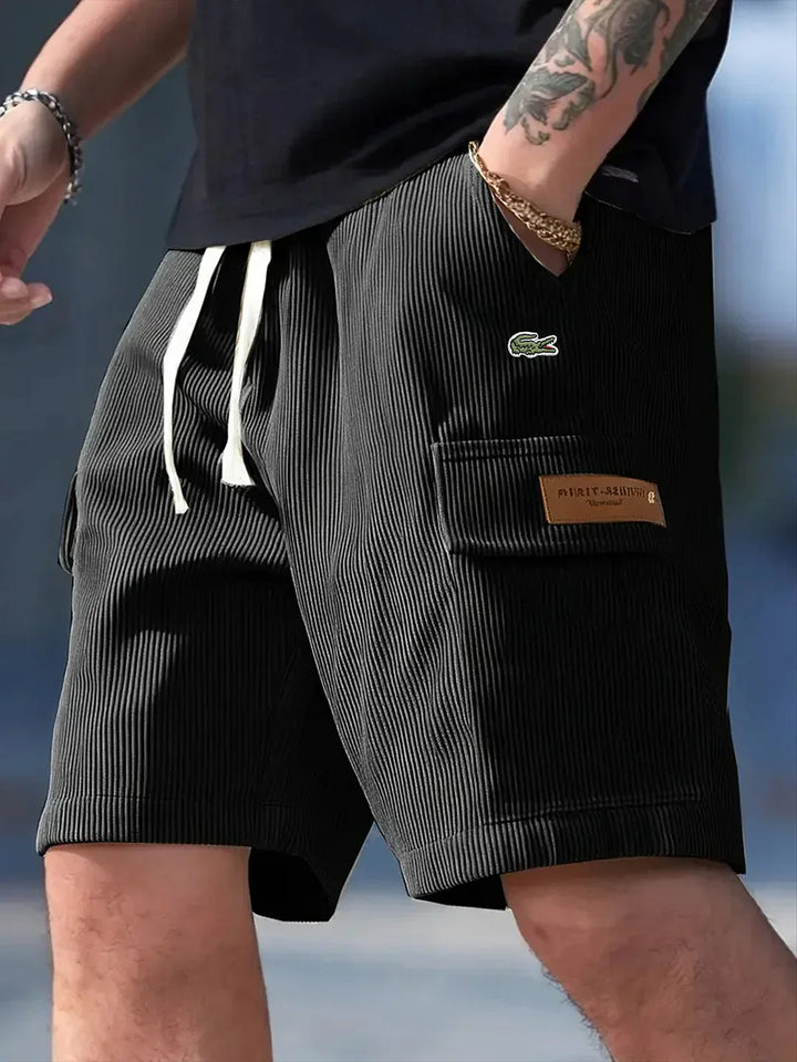 Men's Striped Casual Knit Shorts - Summer