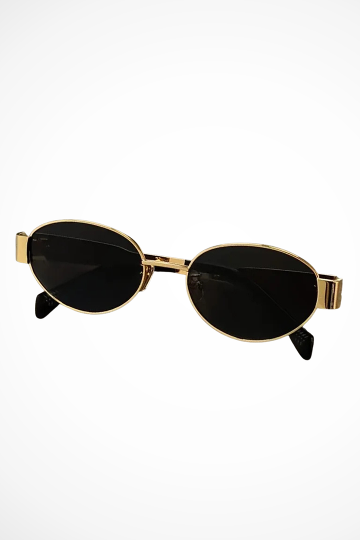 Women's Oval Metal Frame Sunglasses - Summer Casual