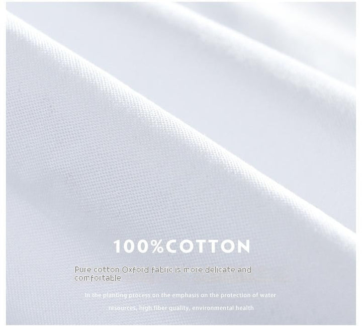 Men's Casual Breathable Cotton Oxford Shirt - Summer Outing