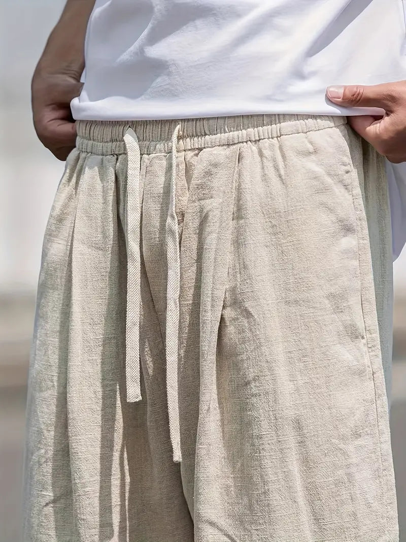 Casual Baggy Summer Linen Trousers
