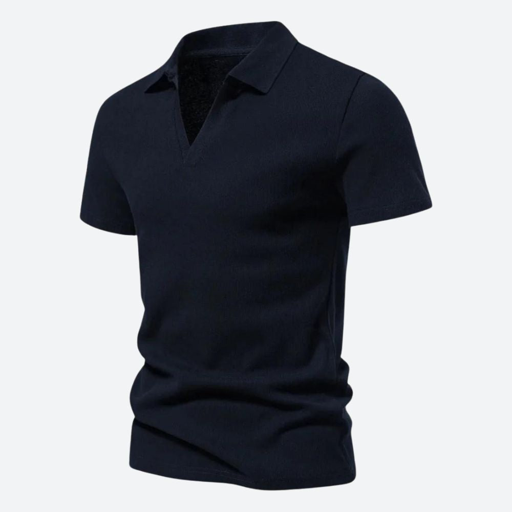 Men's Stylish Knit Polo Shirt - Casual Wear