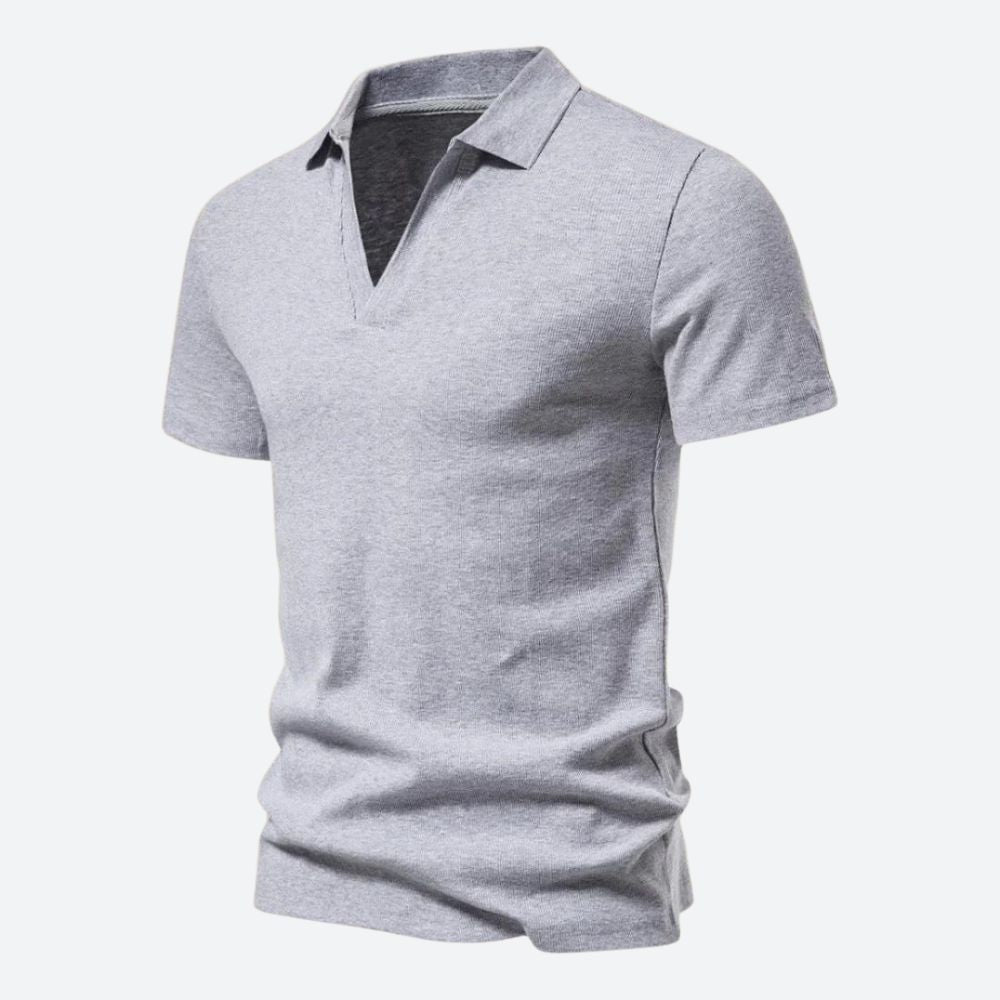 Men's Stylish Knit Polo Shirt - Casual Wear