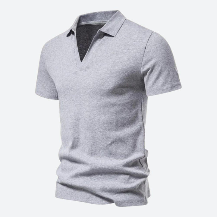 Men's Stylish Knit Polo Shirt - Casual Wear
