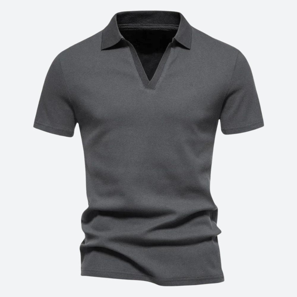 Men's Stylish Knit Polo Shirt - Casual Wear