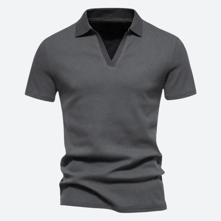 Men's Stylish Knit Polo Shirt - Casual Wear