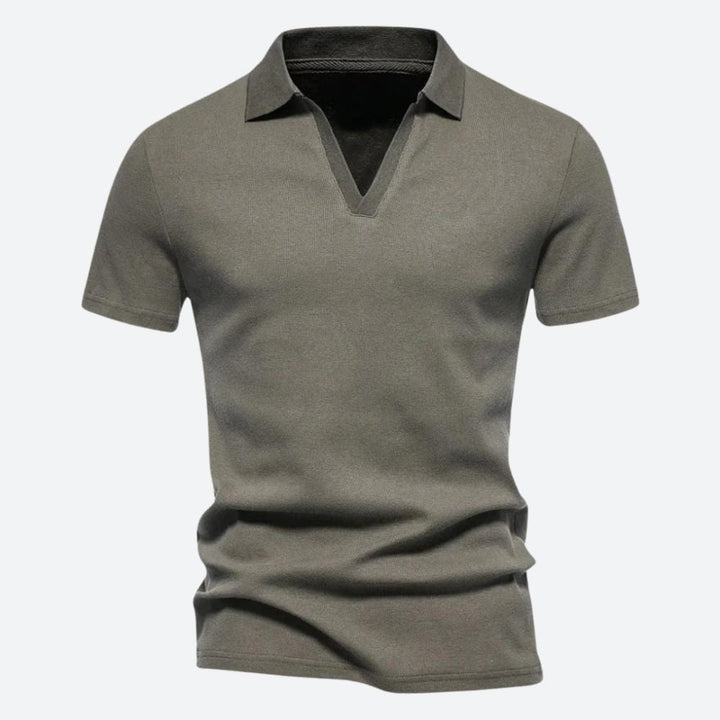 Men's Stylish Knit Polo Shirt - Casual Wear