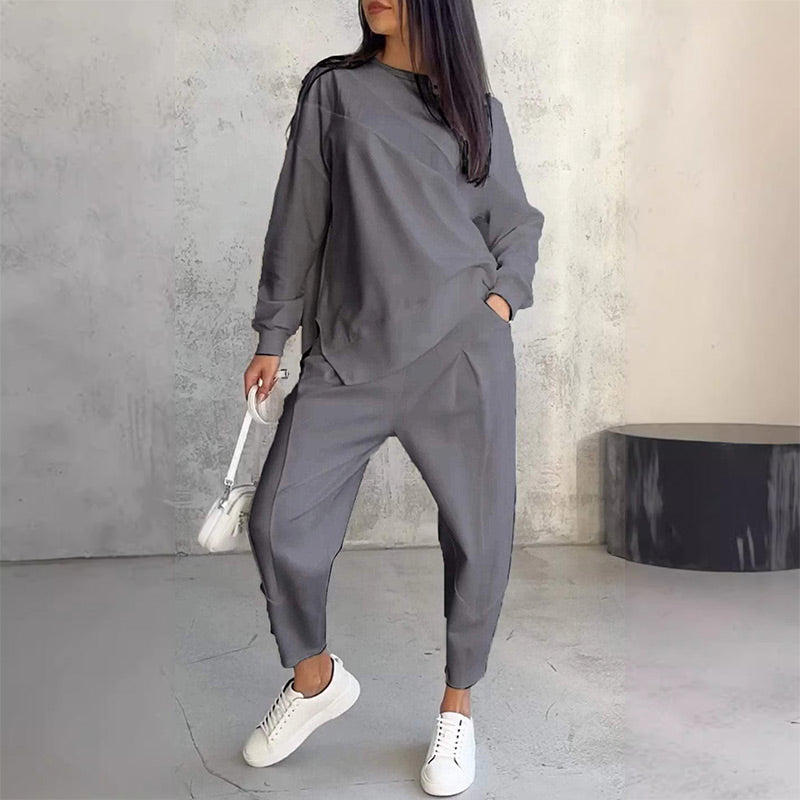 Michelle | Women's Casual Blouse and Pants Set, Everyday Wear