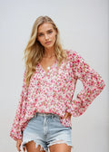 Emma | Women's Floral Casual Blouse, Everyday Wear