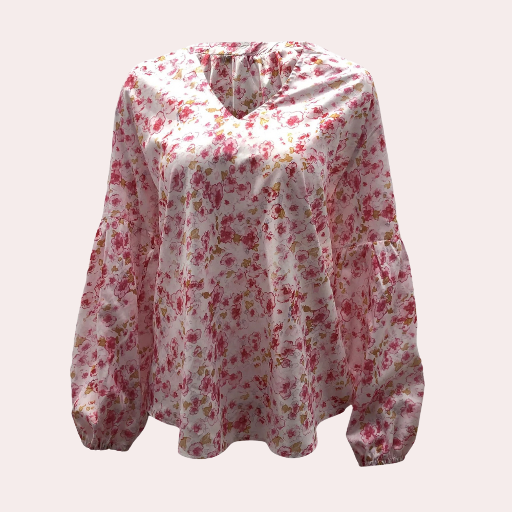Emma | Women's Floral Casual Blouse, Everyday Wear