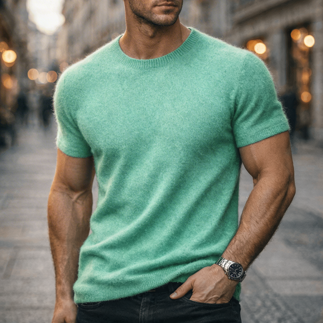 Men's Casual Cashmere T-Shirt - Soft Everyday Wear