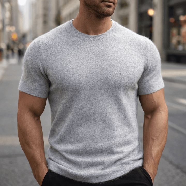 Men's Casual Cashmere T-Shirt - Soft Everyday Wear