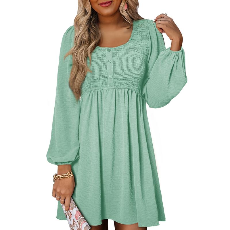 Daisy | Women's Smocked Empire-Waist Mini Dress, Casual