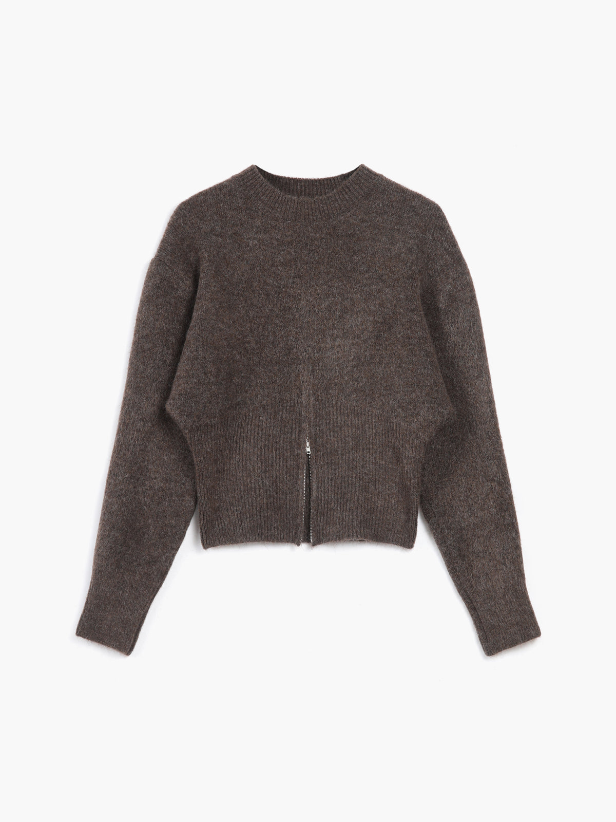 Women's Fuzzy Half Zip Sweater