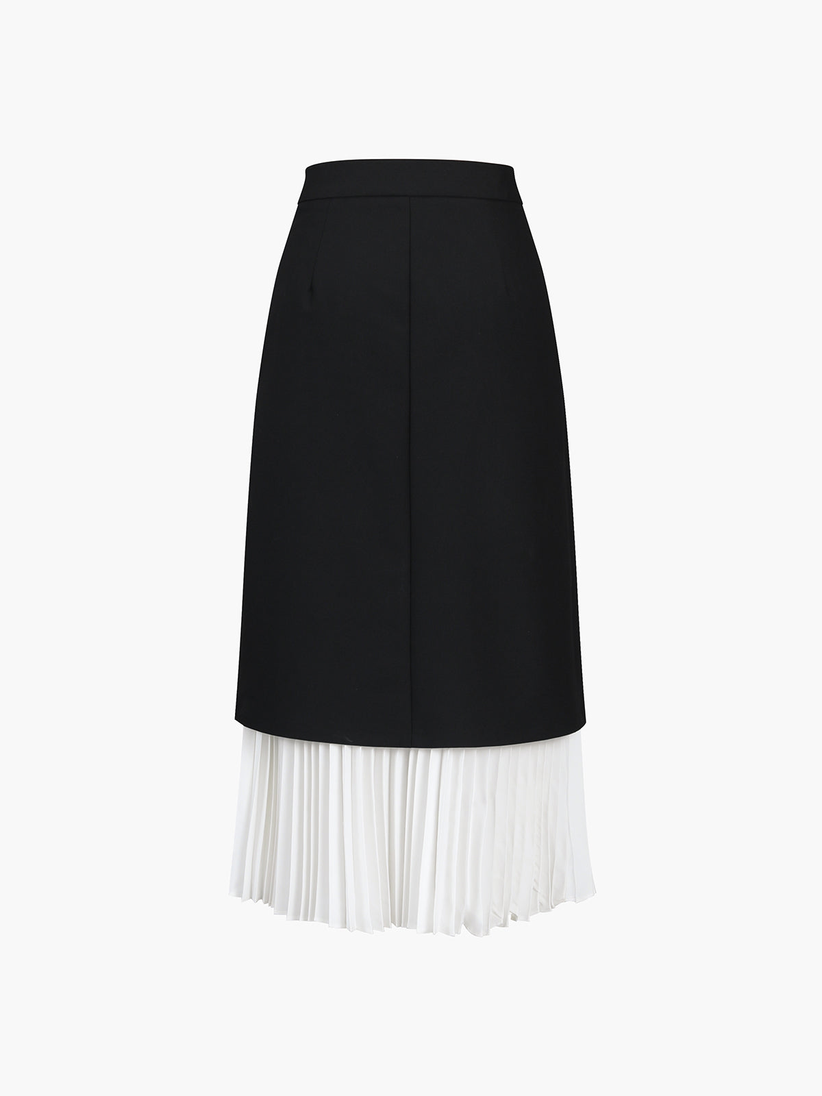 Women's Two Tone Pleated Long Skirt