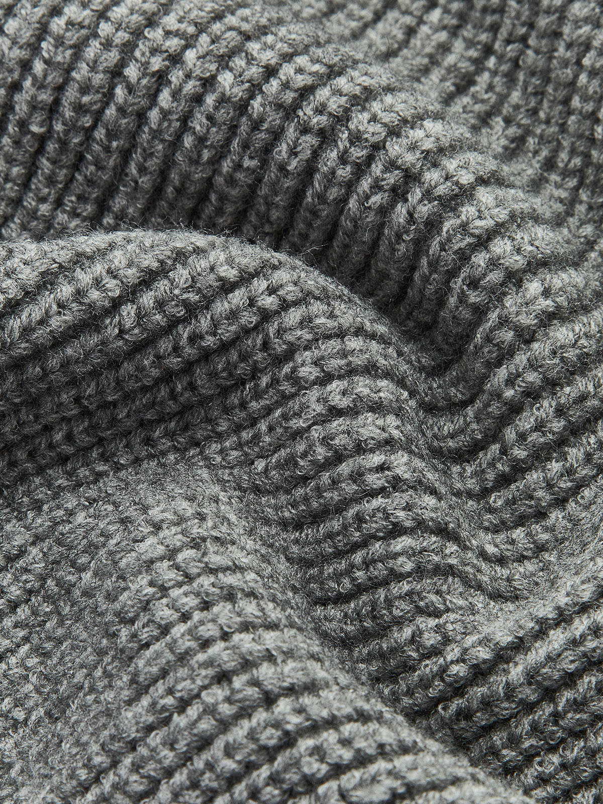 Women's Ribbed Denim Sweater