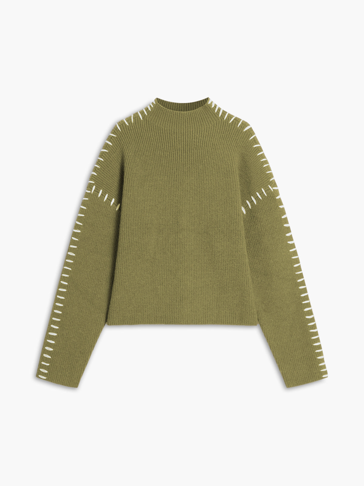 Women's Oversized Mock Neck Sweater - Shift The Focus