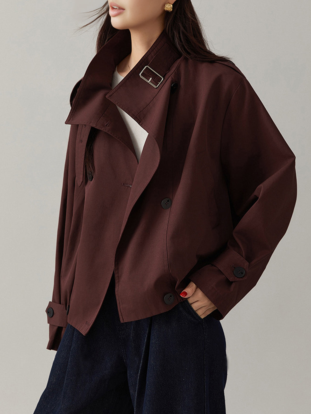 Women's Vintage Loose Trench Coat