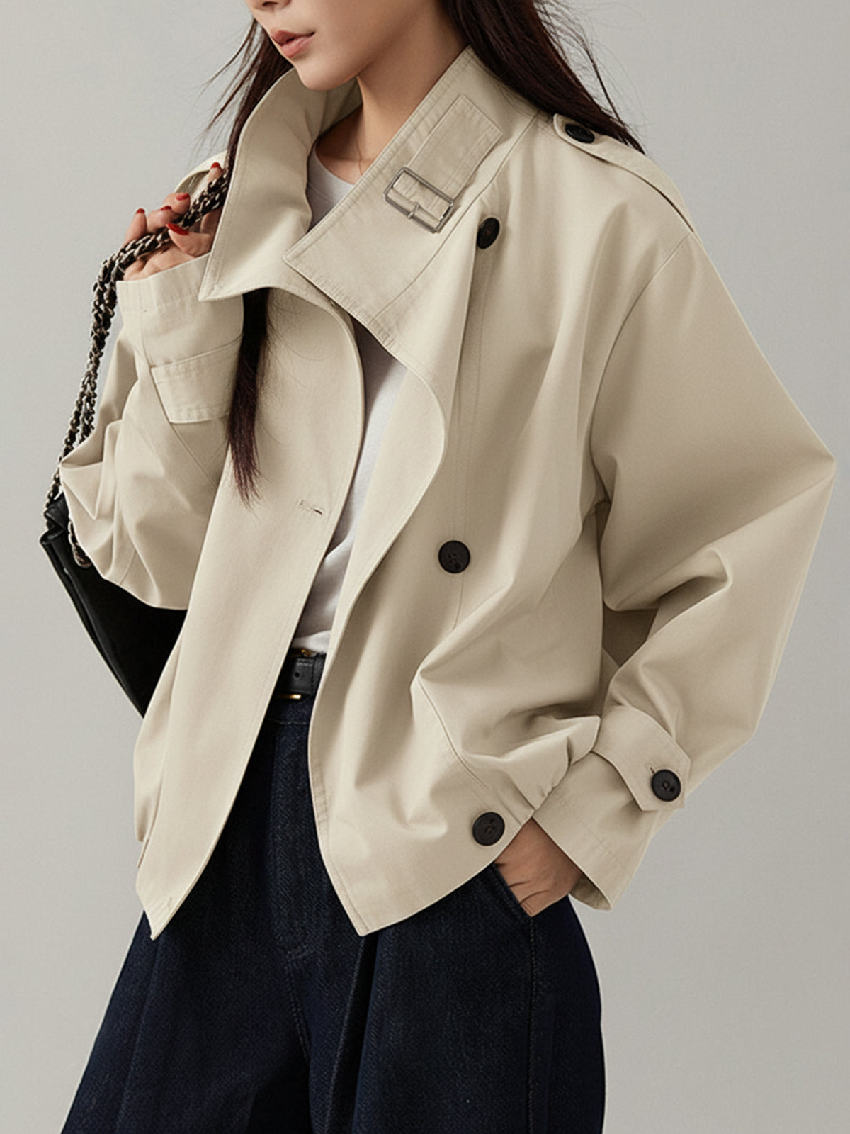 Women's Vintage Loose Trench Coat
