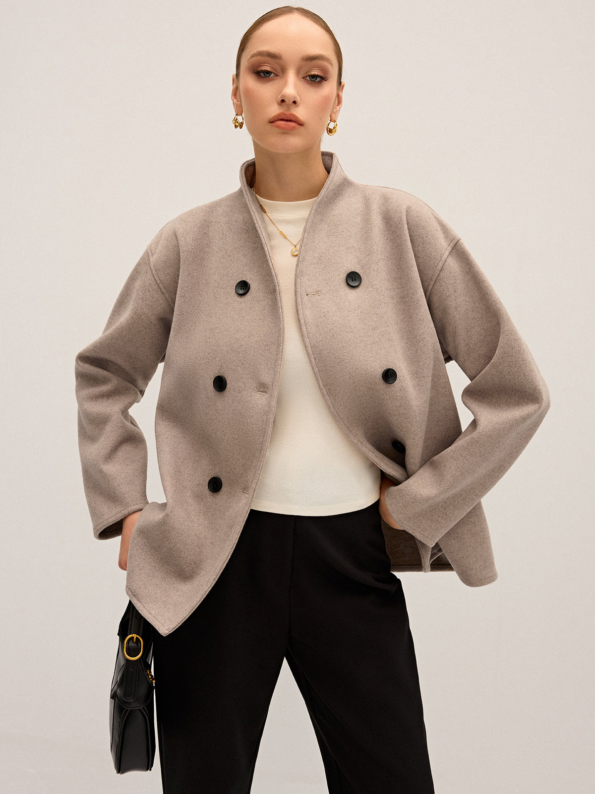 Women's Oversized Button-Down Jacket
