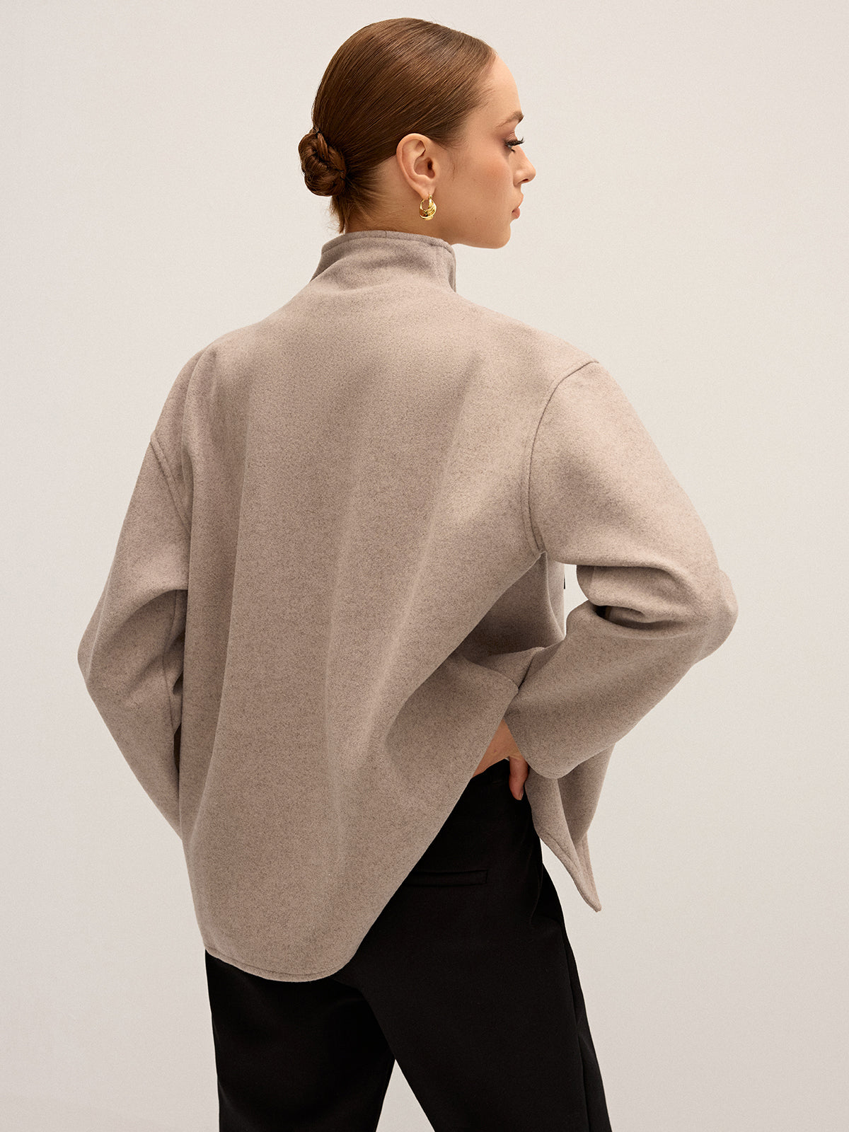 Women's Oversized Button-Down Jacket