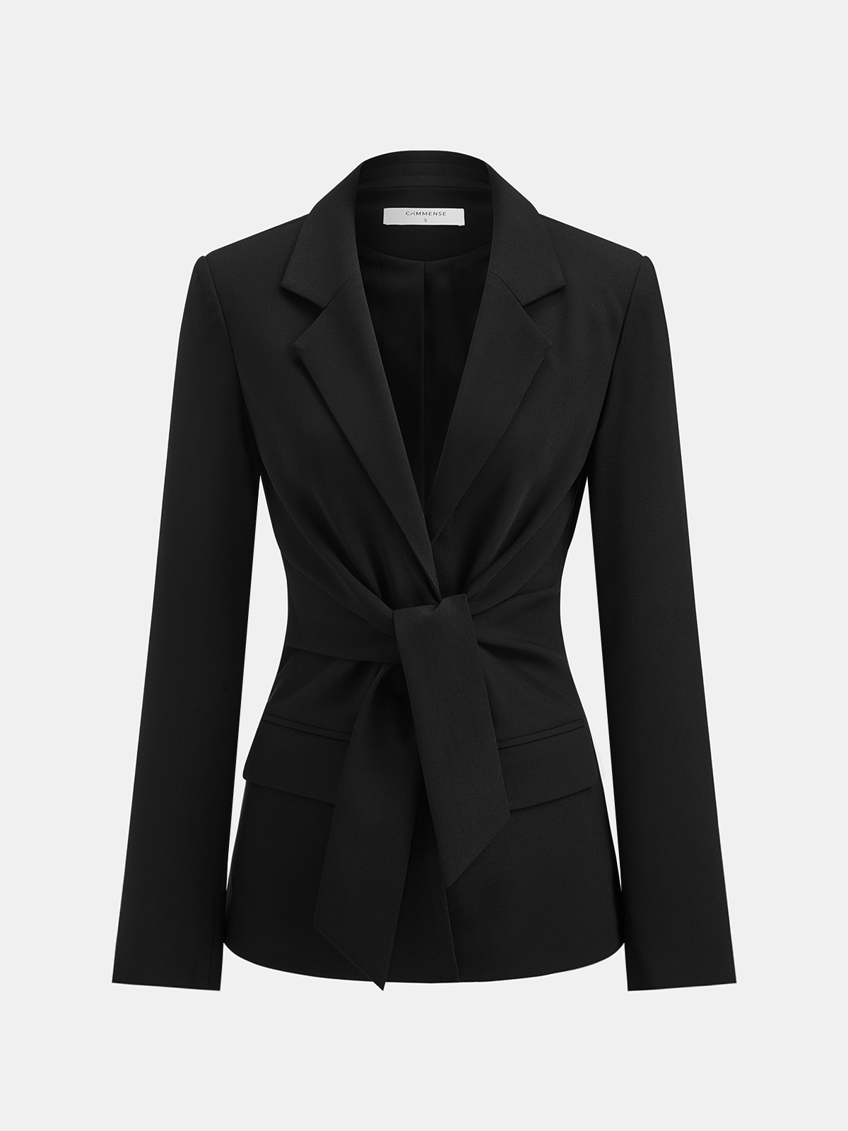 Women's Tailored Blazer with Tie Waist