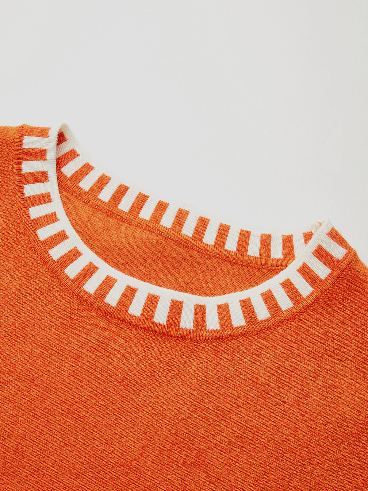 Women's Cap Sleeve Contrast Trim Knit Top