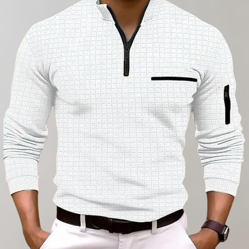 Men's Casual Comfortable Cotton Polo Shirt - Summer Wear