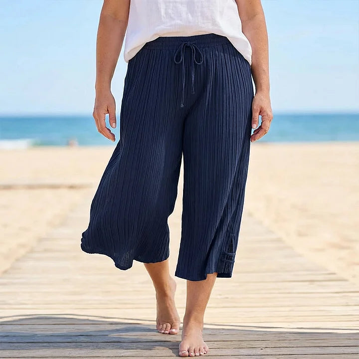 Christine | Women's Linen Wide-Leg Pants, Casual