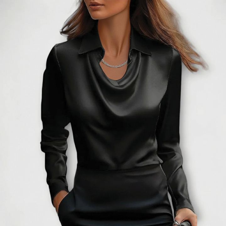 Scarlett | Women's Satin Blouse, Evening