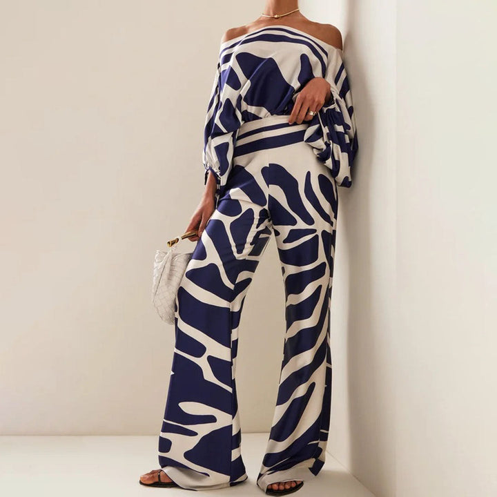 Marina | Women's Two-Piece Blouse Outfit, Summer