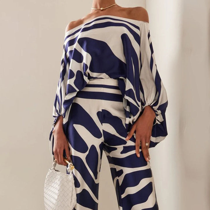 Marina | Women's Two-Piece Blouse Outfit, Summer